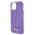 Калъф за iPhone 15 - Guess Sequin Script Metal (GUHCP15SPSFDGSU) - Лилав