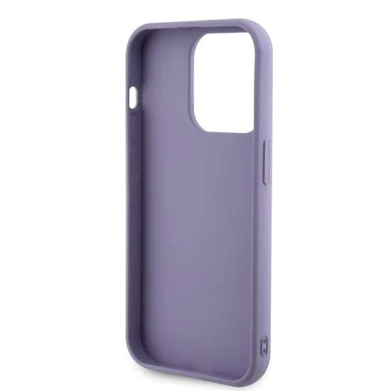 Калъф за iPhone 15 Pro Max - Guess Sequin Script Metal (GUHCP15XPSFDGSU) - Лилав