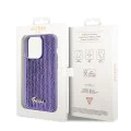 Калъф за iPhone 15 Pro Max - Guess Sequin Script Metal (GUHCP15XPSFDGSU) - Лилав