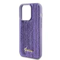 Калъф за iPhone 15 Pro - Guess Sequin Script Metal (GUHCP15LPSFDGSU) - Лилав