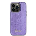 Калъф за iPhone 15 Pro - Guess Sequin Script Metal (GUHCP15LPSFDGSU) - Лилав