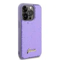 Калъф за iPhone 15 Pro - Guess Sequin Script Metal (GUHCP15LPSFDGSU) - Лилав