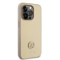 Калъф за iPhone 15 Pro Max - Guess Strass Metal Logo (GUHCP15XPS4DGPD) - Златен