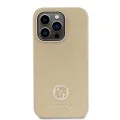 Калъф за iPhone 15 Pro Max - Guess Strass Metal Logo (GUHCP15XPS4DGPD) - Златен