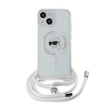 Калъф за iPhone 15 - Karl Lagerfeld IML Crossbody MagSafe (KLHMP15SHCKHNT) - Karl Head