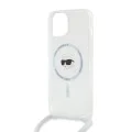 Калъф за iPhone 15 - Karl Lagerfeld IML Crossbody MagSafe (KLHMP15SHCKHNT) - Karl Head