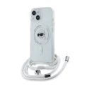 Калъф за iPhone 15 - Karl Lagerfeld IML Crossbody MagSafe (KLHMP15SHCKHNT) - Karl Head