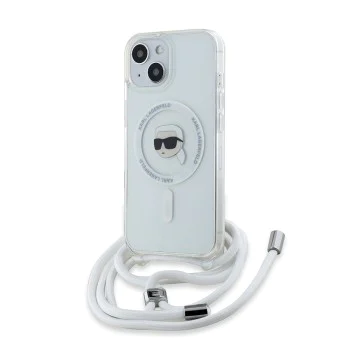 Калъф за iPhone 15 - Karl Lagerfeld IML Crossbody MagSafe (KLHMP15SHCKHNT) - Karl Head