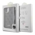Калъф за iPhone 15 Pro - Guess Crossbody Cord 4G Print (GUHCP15LHC4SEW) - кафяв