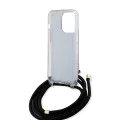 Калъф за iPhone 15 Pro - Guess Crossbody Cord 4G Print (GUHCP15LHC4SEK) - черен