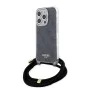 Калъф за iPhone 15 Pro - Guess Crossbody Cord 4G Print (GUHCP15LHC4SEK) - черен