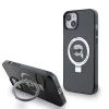 Калъф за iPhone 15 Plus - Karl Lagerfeld Hardcase Ring Stand MagSafe (KLHMP15MHMRSKKHK) - Karl Head