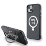 Калъф за iPhone 15 Plus - Karl Lagerfeld Hardcase Ring Stand MagSafe (KLHMP15MHMRSKKHK) - Karl Head