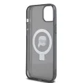 Калъф за iPhone 15 Plus - Karl Lagerfeld Hardcase Ring Stand MagSafe (KLHMP15MHMRSKKHK) - Karl Head