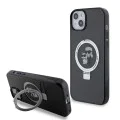 Калъф за iPhone 15 Plus - Karl Lagerfeld Hardcase Ring Stand MagSafe (KLHMP15MHMMRSKCK) - Karl&Choupette