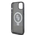 Калъф за iPhone 15 Plus - Karl Lagerfeld Hardcase Ring Stand MagSafe (KLHMP15MHMMRSKCK) - Karl&Choupette