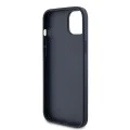 Калъф за iPhone 15 Plus - Guess Hardcase 4G Triangle Metal Logo (GUHCP15MPG4GPB) - Син