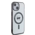 Калъф за iPhone 15 Plus - Karl Lagerfeld IML MagSafe (KLHMP15MHKHNOTK) - Transparent Karl`s Head