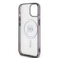 Калъф за iPhone 15 Plus - Karl Lagerfeld IML MagSafe (KLHMP15MHKHNOTK) - Transparent Karl`s Head