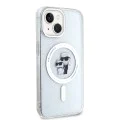 Калъф за iPhone 15 Plus - Karl Lagerfeld Glitter MagSafe (KLHMP15MHGKKCNOT) - Karl&Choupette