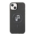 Калъф за iPhone 15 Plus - Karl Lagerfeld Glitter MagSafe (KLHMP15MHGKKCNOK) - Karl&Choupette