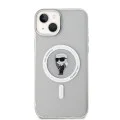 Калъф за iPhone 15 Plus - Karl Lagerfeld IML MagSafe (KLHMP15MHFCKKNOT) - Прозрачен Иконик
