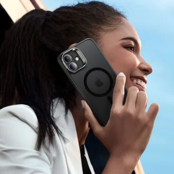Калъф за iPhone 16 + калъф - ESR Classic Hybrid HaloLock Kickstand - Frosted Black