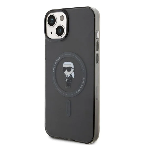 Калъф за iPhone 15 Plus - Karl Lagerfeld IML MagSafe (KLHMP15MHMHFCKKNOK) - Ikonik