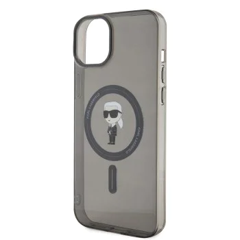 Калъф за iPhone 15 Plus - Karl Lagerfeld IML MagSafe (KLHMP15MHMHFCKKNOK) - Ikonik