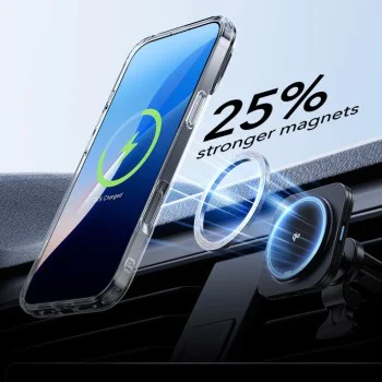 Калъф за iPhone 16 Pro Max + калъф - ESR Classic Hybrid Hybrid HaloLock Kickstand - Clear