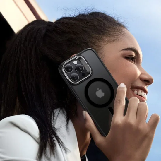 Калъф за iPhone 16 Pro Max + калъф - ESR Classic Hybrid HaloLock HaloLock Kickstand - Frosted Black
