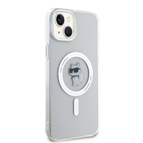 Калъф за iPhone 15 Plus - Karl Lagerfeld IML MagSafe (KLHMP15MHFCCCCNOT) - Choupette