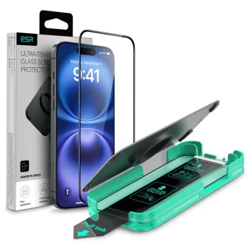 Протектор за iPhone 16 - ESR Armorite Screen Protector - черен