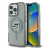 Калъф за iPhone 16 Pro Max - Karl Lagerfeld IML MagSafe (KLHMP16XHLSKCK) - Metal Karl&Choupette Head