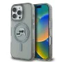 Калъф за iPhone 16 Pro Max - Karl Lagerfeld IML MagSafe (KLHMP16XHLSKCK) - Metal Karl&Choupette Head