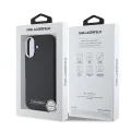 Калъф за IPhone 16 - Karl Lagerfeld Leather MagSafe (KLHMP16SPGMSRPK) - FW Metal Plate