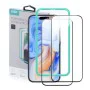 Протектор за iPhone 15 / iPhone 16 (комплект от 2) - ESR закалено стъкло - черен
