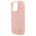 IPhone 16 Pro Case - Karl Lagerfeld Leather MagSafe (KLHMP16LPKHPORPP) - Pink Hot Stamp