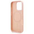 IPhone 16 Pro Case - Karl Lagerfeld Leather MagSafe (KLHMP16LPKHPORPP) - Pink Hot Stamp