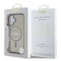 Калъф за iPhone 16 - Guess IML Glitter Circle MagSafe (GUHMP16SHFGEREK) - Черен