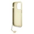 Калъф за iPhone 15 Pro - Guess - Hardcase 4G Charms Collection (GUHCP15LGF4GBR) - Кафяв