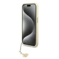 Калъф за iPhone 15 Pro - Guess - Hardcase 4G Charms Collection (GUHCP15LGF4GBR) - Кафяв