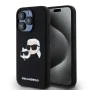 Калъф за iPhone 15 Pro Max - Karl Lagerfeld Silicone MagSafe (KLHMP15XSKCHPPLK) - Karl&Choupette
