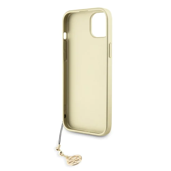 Калъф за iPhone 15 Plus - Guess Hardcase 4G Charms Collection (GUHCP15MGF4GGR) - Сив