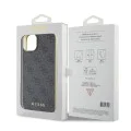 Калъф за iPhone 15 Plus - Guess Hardcase 4G Charms Collection (GUHCP15MGF4GGR) - Сив