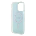 Калъф за iPhone 15 Pro Max - Guess IML Iridescent MagSafe (GUHMP15XHITSQ) - Тюркоаз