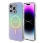 Калъф за iPhone 15 Pro Max - Guess IML Iridescent MagSafe (GUHMP15XHITSQ) - Тюркоаз