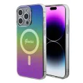 Калъф за iPhone 15 Pro - Guess IML Iridescent MagSafe (GUHMP15LHITSK) - Rainbow