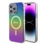 Калъф за iPhone 15 Pro - Guess IML Iridescent MagSafe (GUHMP15LHITSK) - Rainbow