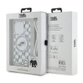 Калъф за iPhone 15 Pro - Karl Lagerfeld IML Crossbody MagSafe (KLHMP15LHHCKCKCKLCT) - Прозрачен монограм Karl&Choupette Head